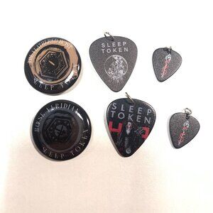 Sleep Token Pins Picks Button Lot Band Merch Metal Rock Goth Badge Charm Lot
